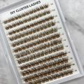 Wholesale Private Label Brown Lash Clusters